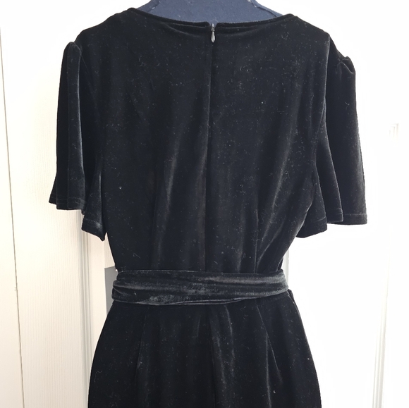 NWT Unique Vintage Black Velvet Jumpsuit - Picture 5 of 12